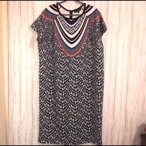 Eloquii Printed Zipback Dress